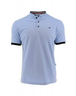 MEN'S T-SHIRT MAO PIQUE LIGHT BLUE