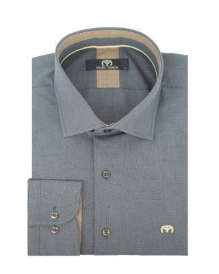 ΑΝΔΡΙΚΟ ΠΟΥΚΑΜΙΣΟ ΤΗΣ ΕΤΑΙΡΕΙΑΣ MAKIS TSELIOS ΣΕ ΓΚΡΙ ΣΚΟΥΡΟ ΧΡΩΜΑ