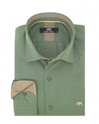 ΑΝΔΡΙΚΟ ΠΟΥΚΑΜΙΣΟ ΣΕ ΛΑΔΙ ΧΡΩΜΑ ΤΗΣ ΕΤΑΙΡΕΙΑΣ MAKIS TSELIOS 