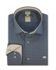 ΑΝΔΡΙΚΟ ΠΟΥΚΑΜΙΣΟ ΤΗΣ ΕΤΑΙΡΕΙΑΣ MAKIS TSELIOS classic fit ΜΠΛΕ ΜΙΚΡΟΣΧΕΔΙΟ ΜΕ ΚΑΦΕ 