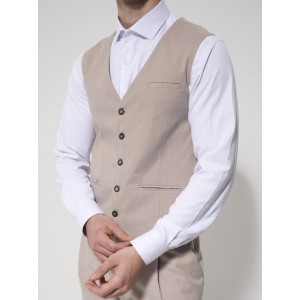 Ανδρικό γιλέκο lenon μπεζ της εταιρείας TRESOR