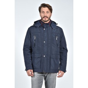 Μακρύ μπλε τζάκετ CASTOR Μακρύ μπλε τζάκετ CASTOR