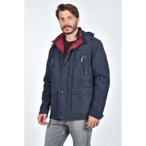 Μακρύ μπλε τζάκετ CASTOR Μακρύ μπλε τζάκετ CASTOR