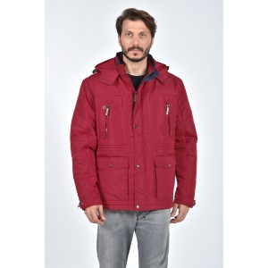 Μακρύ κόκκινο τζάκετ CASTOR Μακρύ κόκκινο τζάκετ CASTOR