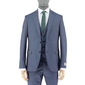 Ανδρικό κουστούμι με ασορτί γιλέκο ραφ MAKIS TSELIOS