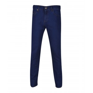 Παντελόνι τζιν μπλε με κίτρινα γαζιά makis tselios.