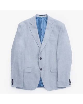 MEN'S DUR JACKET IN MEDIUM GREEN LINEN BLEND CIEL