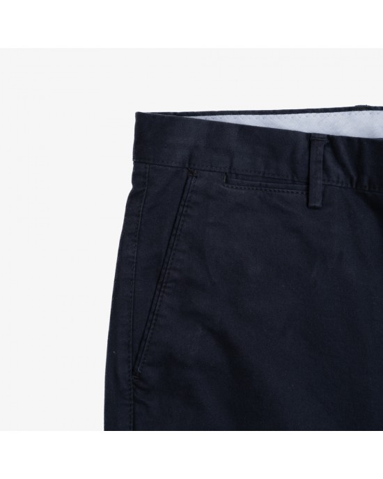 Regular line black chino pants