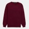  DUR cashmere-touch sweater with burgundy neckline