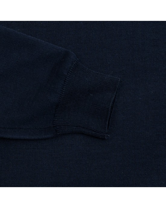 DUR turtleneck sweater in narrow blue