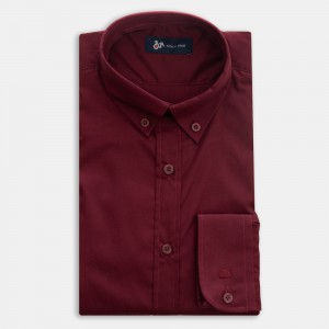Πουκάμισο DUR μονόχρωμο μπορντό Πουκάμισο DUR μονόχρωμο μπορντό