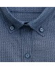 Ανδρικό πουκάμισο DUR σε στενή γραμμή, μπλε με ύφανση ζακάρ.