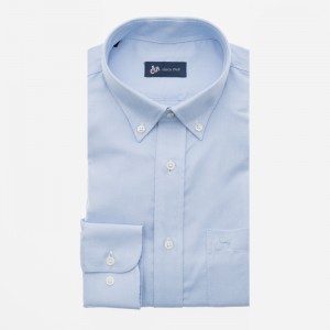 Πουκάμισο DUR OXFORD πικέ σιέλ