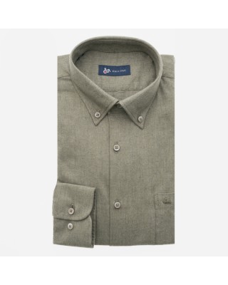 DUR flannel shirt in olive regular line