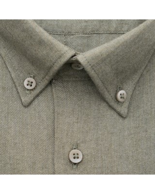 DUR flannel shirt in olive regular line