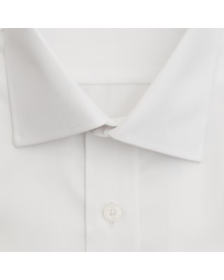 140'S DOUBLE CUFF DOUBLE LINED DUR SHIRT IN NORMAL LINE WHITE