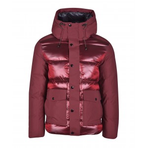 Μπουφάν puffer Makis Tselios κόκκινο γυαλιστερό