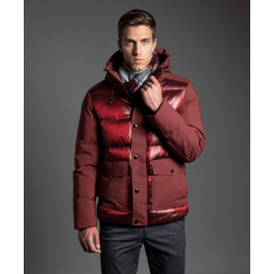 Μπουφάν puffer Makis Tselios κόκκινο γυαλιστερό