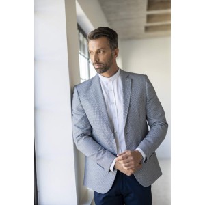 Σακάκι Makis Tselios μπλε λευκό