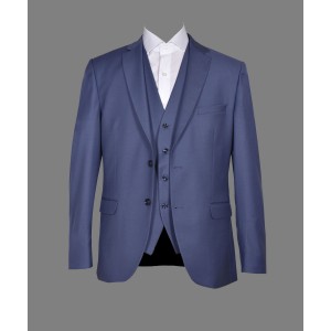 Ανδρικό κουστούμι Makis Tselios μπλε ραφ