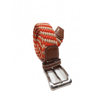 Ζώνη DUR υφασμάτινη ελαστική πορτοκαλί μπεζ