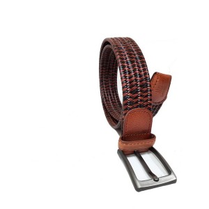 Δερμάτινη ζώνη ελαστική καφέ
