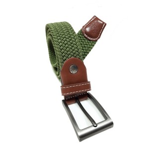 Υφασμάτινη ζώνη sport ελαστική λαδί