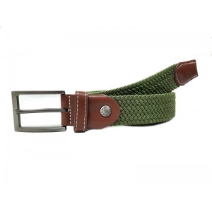 Υφασμάτινη ζώνη sport ελαστική λαδί