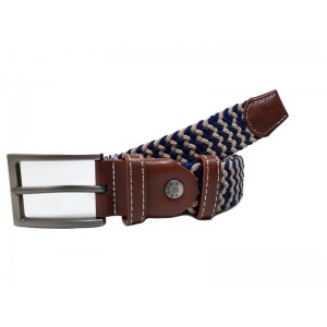 Υφασμάτινη ζώνη sport ελαστική λευκό μπλε