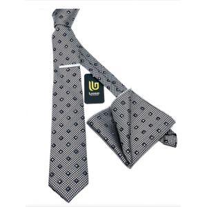 ΓΡΑΒΑΤΑ ΣΕ ΓΚΡΙ ΜΟΤΙΒΟ ΤΥΠΟΥ MICRO ΣΕΤ ME ΜΑΝΤΗΛΑΚΙ ΓΡΑΒΑΤΑ ΣΕ ΓΚΡΙ ΜΟΤΙΒΟ ΤΥΠΟΥ MICRO ΣΕΤ ME ΜΑΝΤΗΛΑΚΙ