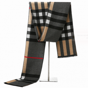 Κασκόλ unisex διπλής όψης μπεζ γκρι Κασκόλ unisex διπλής όψης μπεζ γκρι