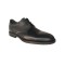 Black perforated leather shoe