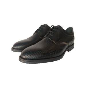 Δερμάτινο παπούτσι τρυπητό μαύρο Δερμάτινο παπούτσι τρυπητό μαύρο