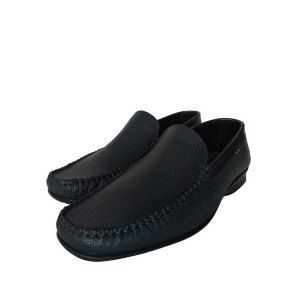 Δερμάτινο τρυπιτό μοκασίνι μπλε Δερμάτινο τρυπιτό μοκασίνι μπλε