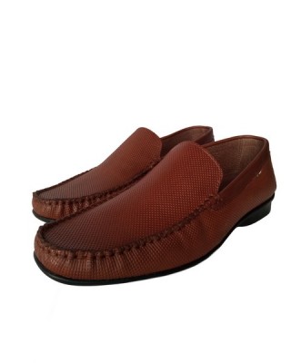 Δερμάτινο τρυπιτό μοκασίνι ταμπά