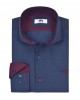 Men's shirt in regular line blue red Men's shirt in regular line blue red