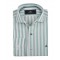  Men's shirt in regular line striped white green