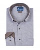 Ανδρικό πουκάμισο σε κανονική γραμμή λευκό κάμελ