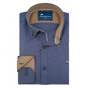 ΑΝΔΡΙΚΟ ΠΟΥΚΑΜΙΣΟ FRANK BARRYMORE ΣΕ ΚΑΝΟΝΙΚΗ ΓΡΑΜΜΗ ΜΠΛΕ