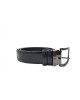 Black studded leather belt